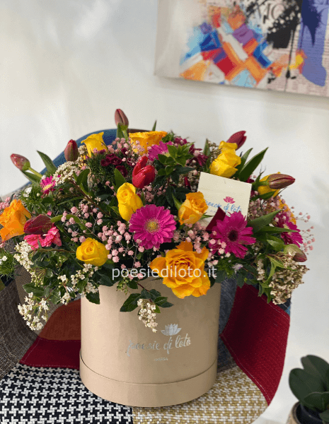 box floreale AVANA CHIARO