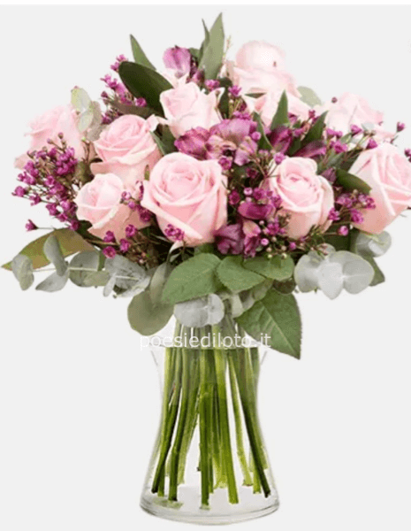 Tocco di Cipria: Rose e Alstromerie