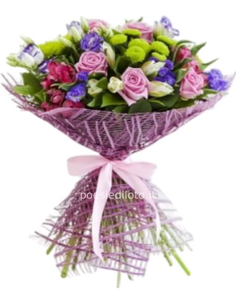 Bouquet di fiori colori pastello